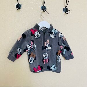 Disney Kids Minnie Mouse Fleece Pullover - Gray